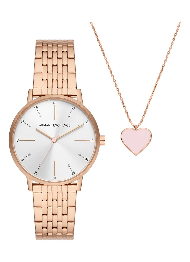 Poklon set od sata i ogrlice Armani Exchange AX7145SET