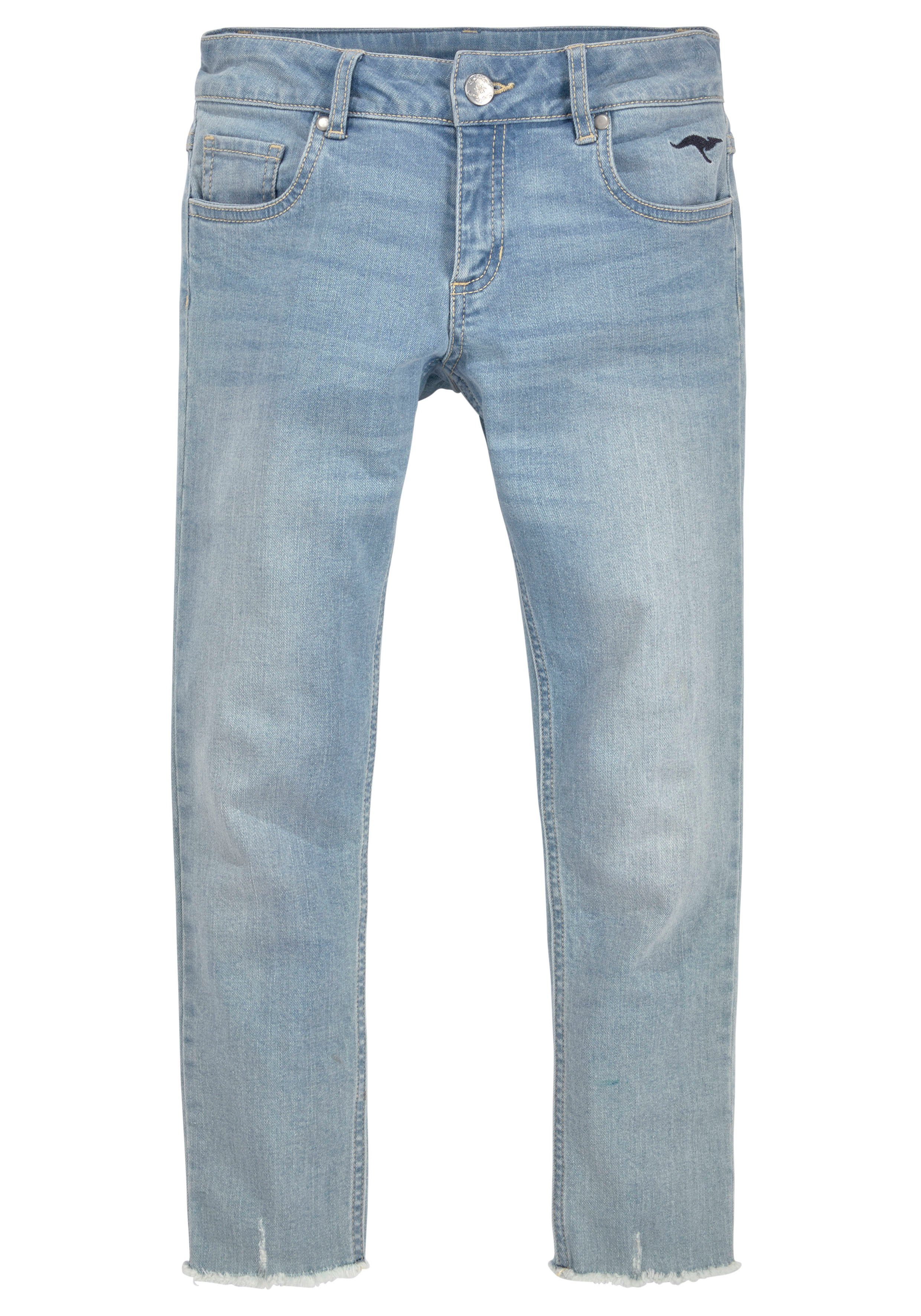 KangaROOS 7/8-Jeans mit geschnittener Saumkante