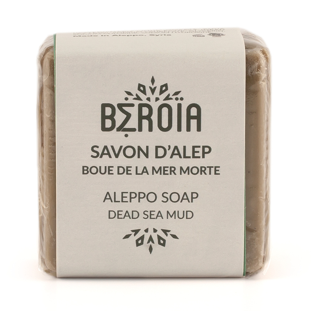 beroia Savon d'Alep à la boue de la mer morte 100g Savon solide
