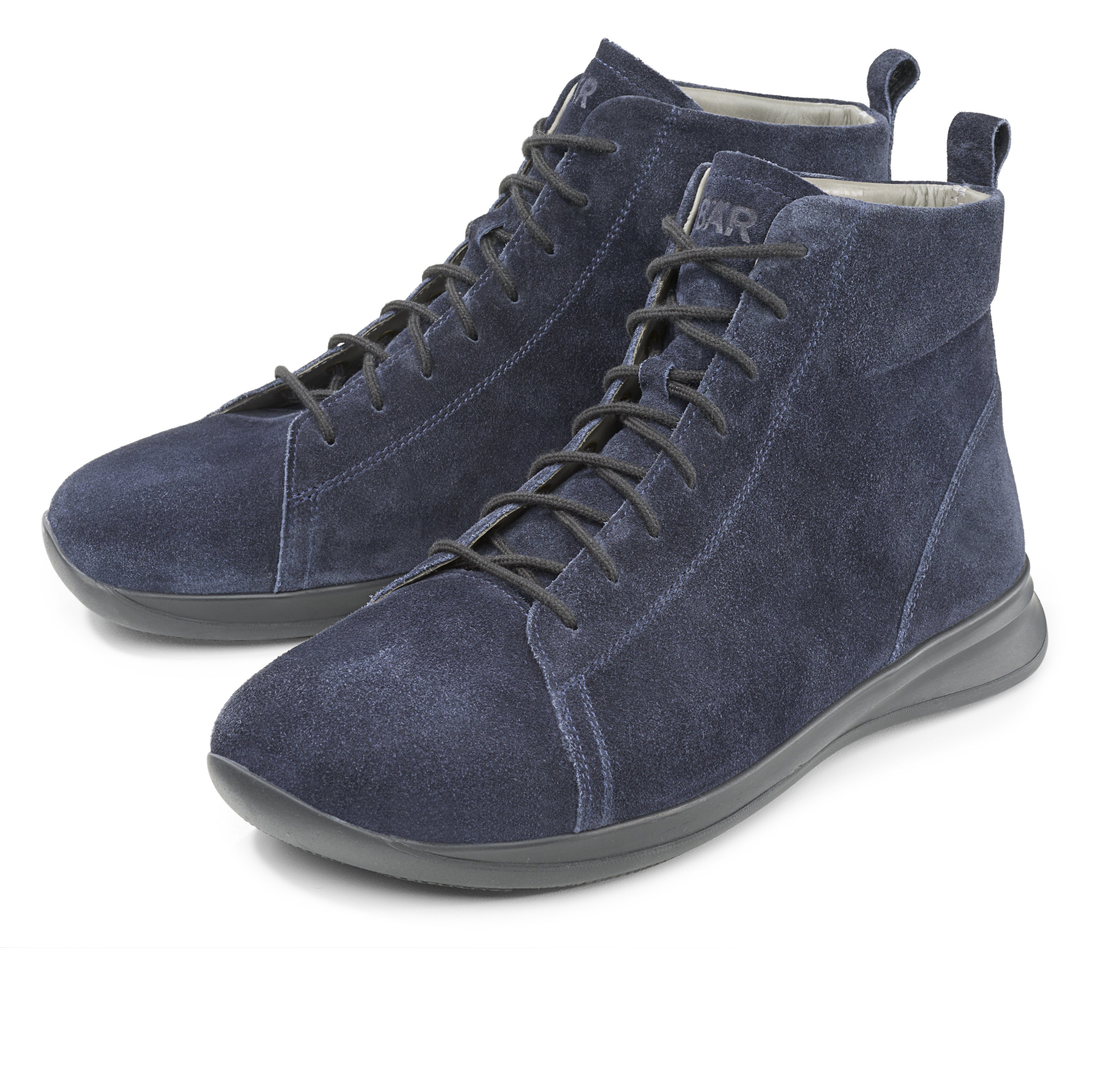 BÄR Damenschuh - Modell Liz in der Farbe Dunkelblau Schnürboots Aus echtem Leder