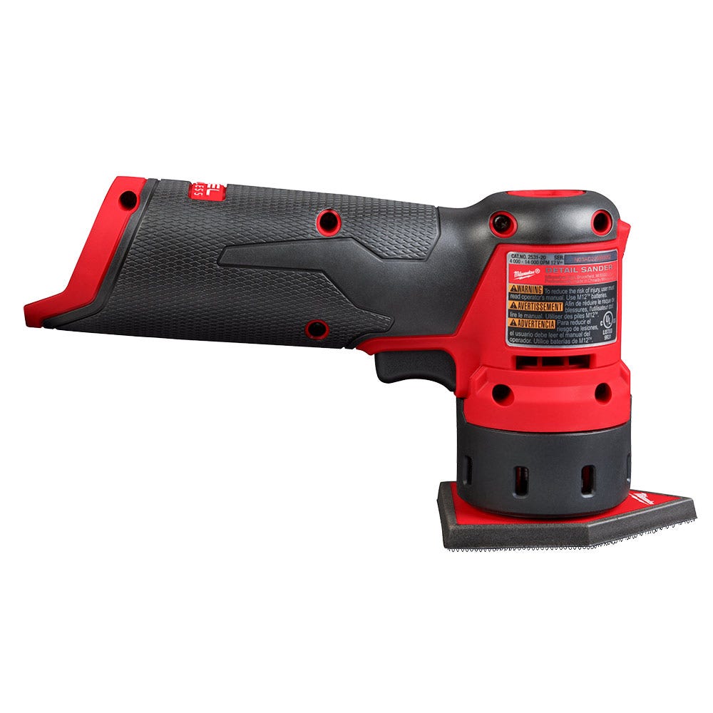 Lixadeira orbital MILWAUKEE FUEL™ 12V para trabalhos de precisão em couro M12FDSS0