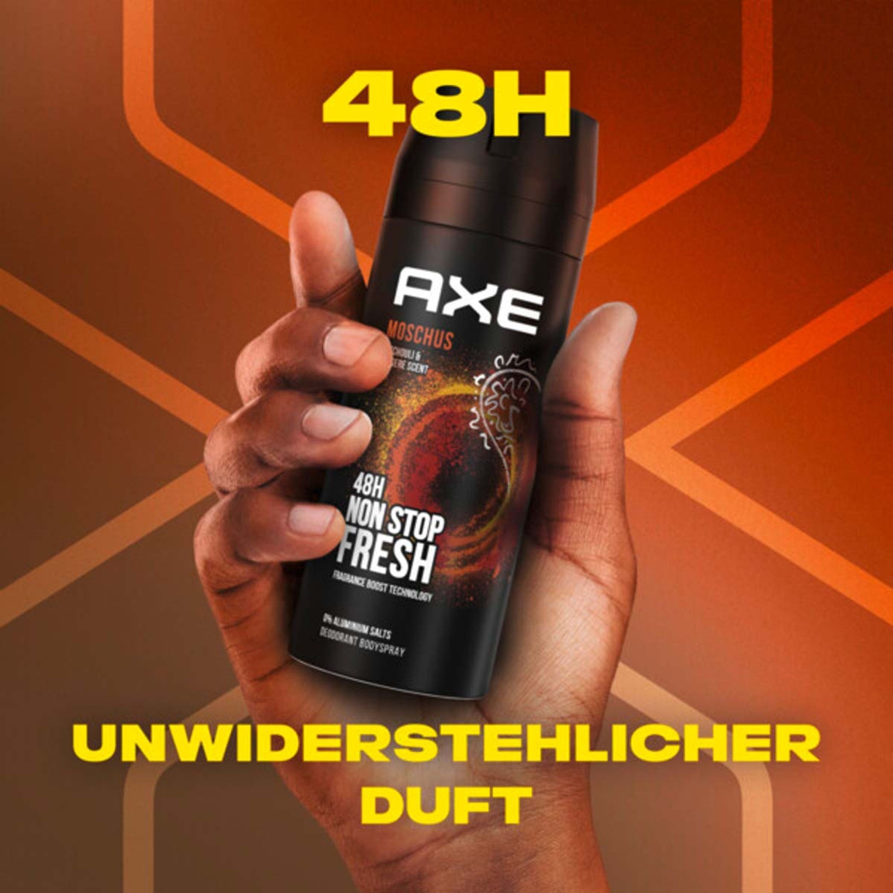 axe Deo-Set Bodyspray Moschus Deo 6x 150ml Deospray Deodorant ohne Aluminium