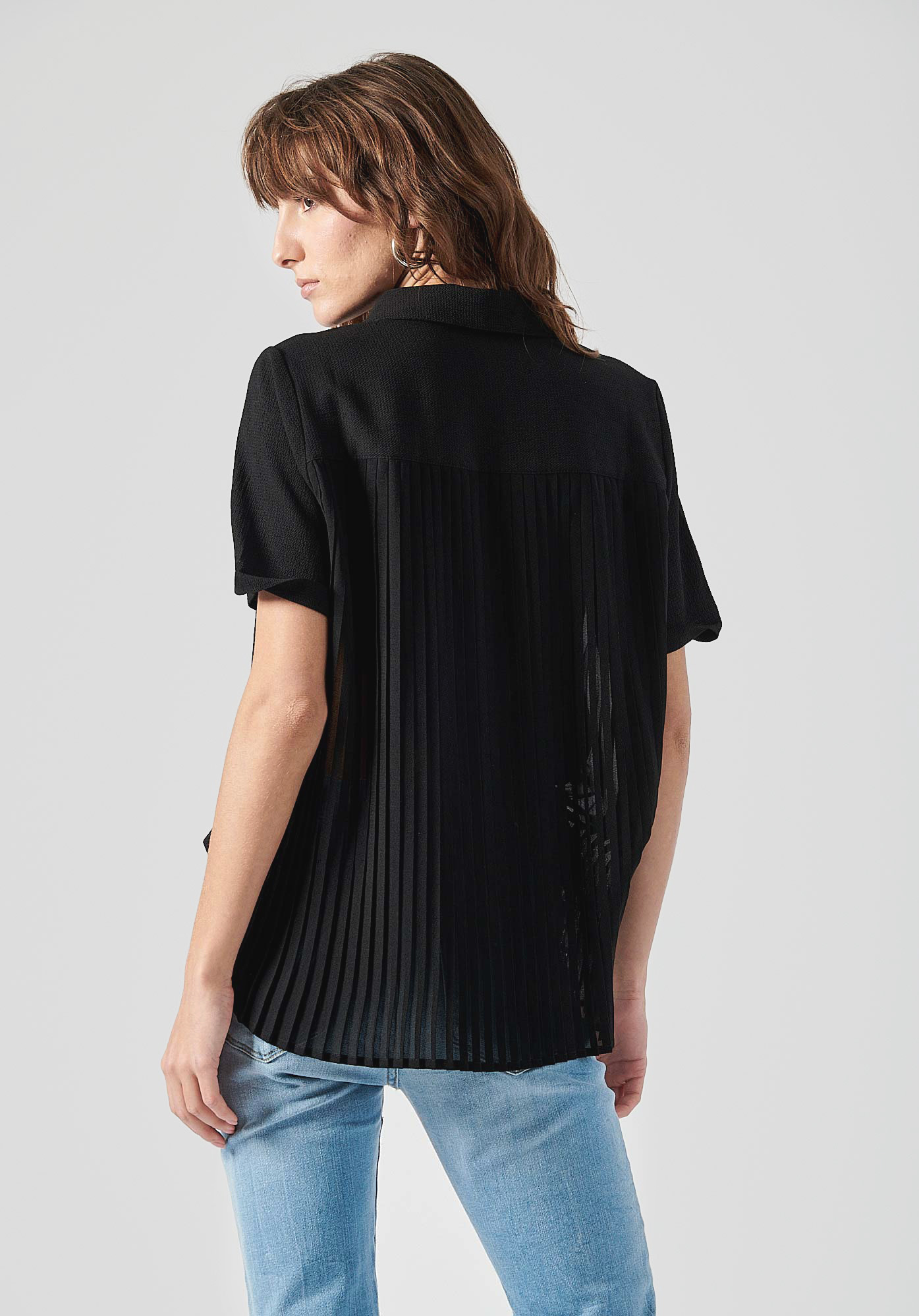 CHAFI  Blouse noire femme