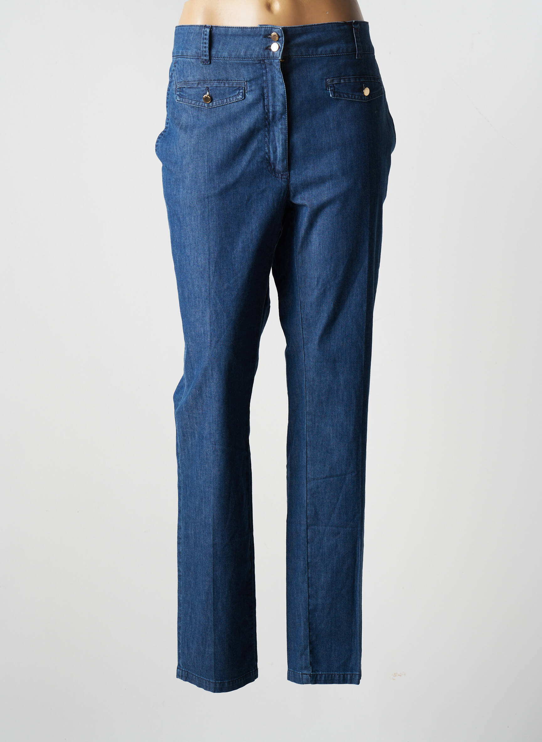 Melvin Jeans Coupe Droite Femme couleur bleu