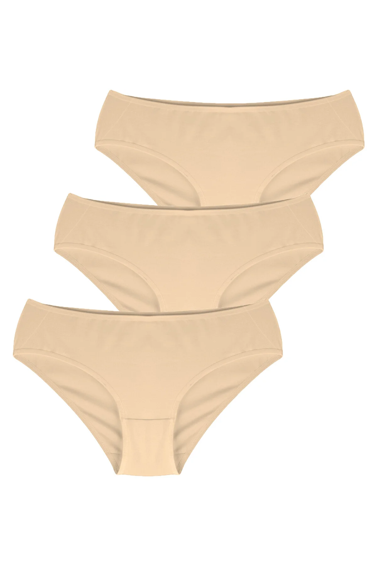 Penti  Cover 3-teiliges hautfarbenes Slip-Höschen