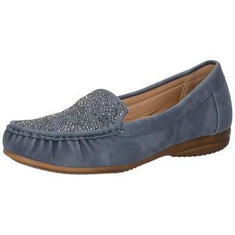 smiling for feet Mokassin in blau