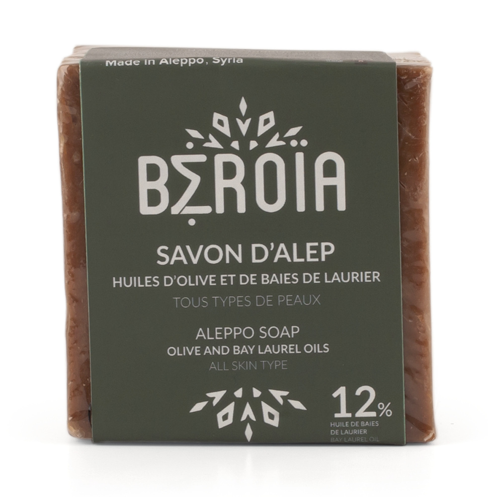 beroia Savon d'Alep 12% HBL 200g Savon solide