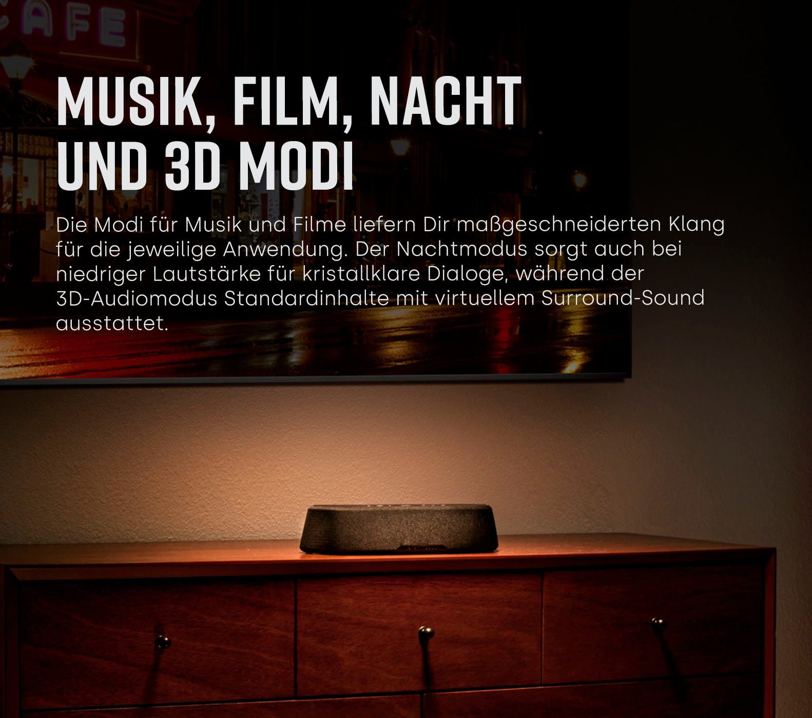 Polk Magnifi Mini AX Stereo Soundbar (Bluetooth, WLAN (WiFi), mit Wireless-Subwoofer)