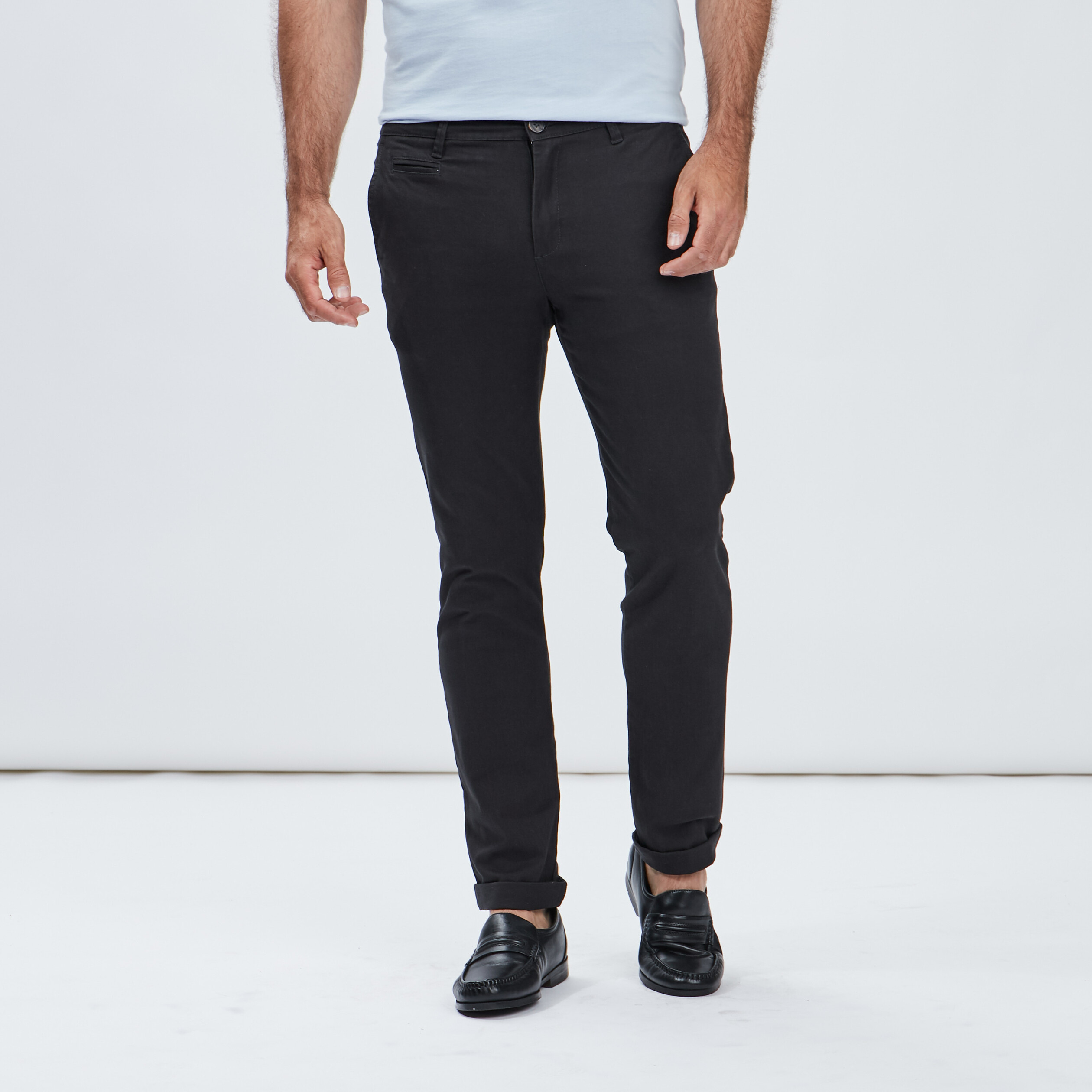 Pantalon chino gris foncé homme | La Halle