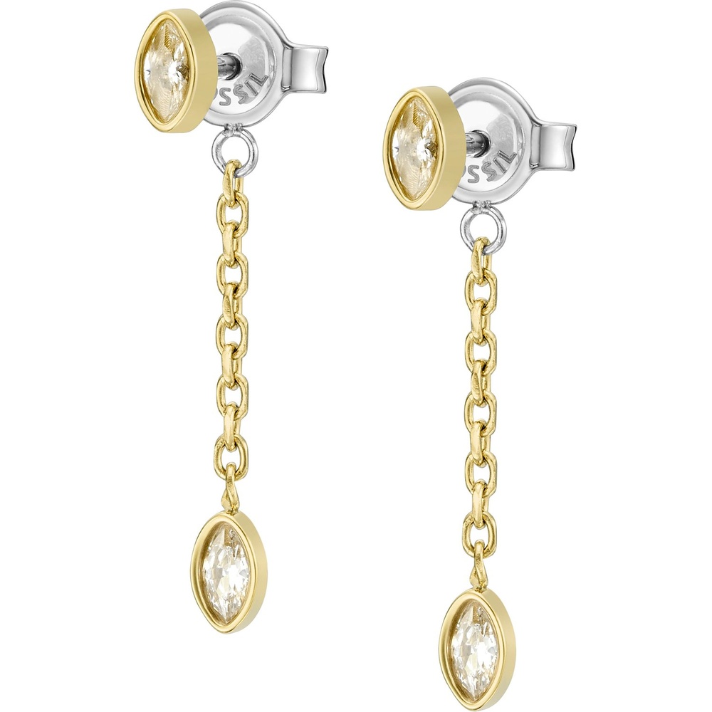 Fossil Boucles d'oreilles Acier inoxydable Boucles d'oreilles
