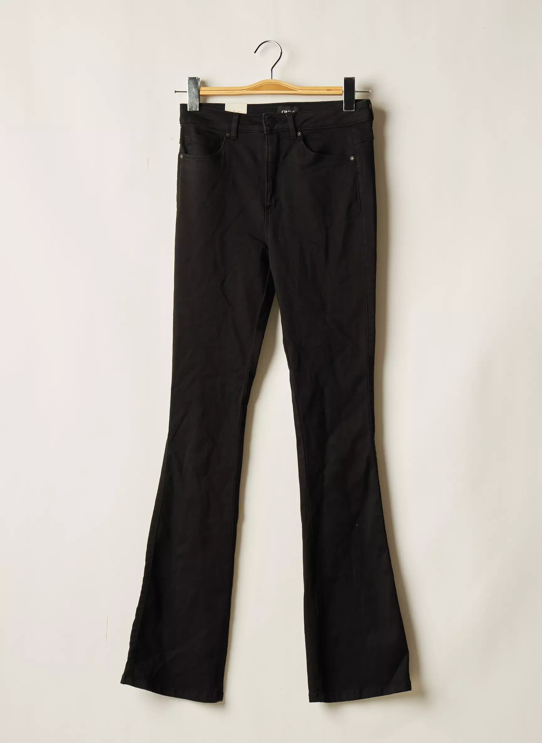 Only Pantalons Flare Femme couleur noir