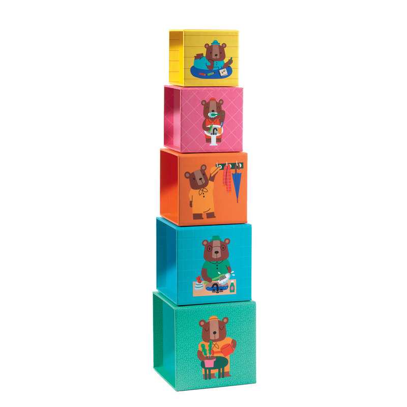 Jeu de cubes et famille ours TopaniHouse