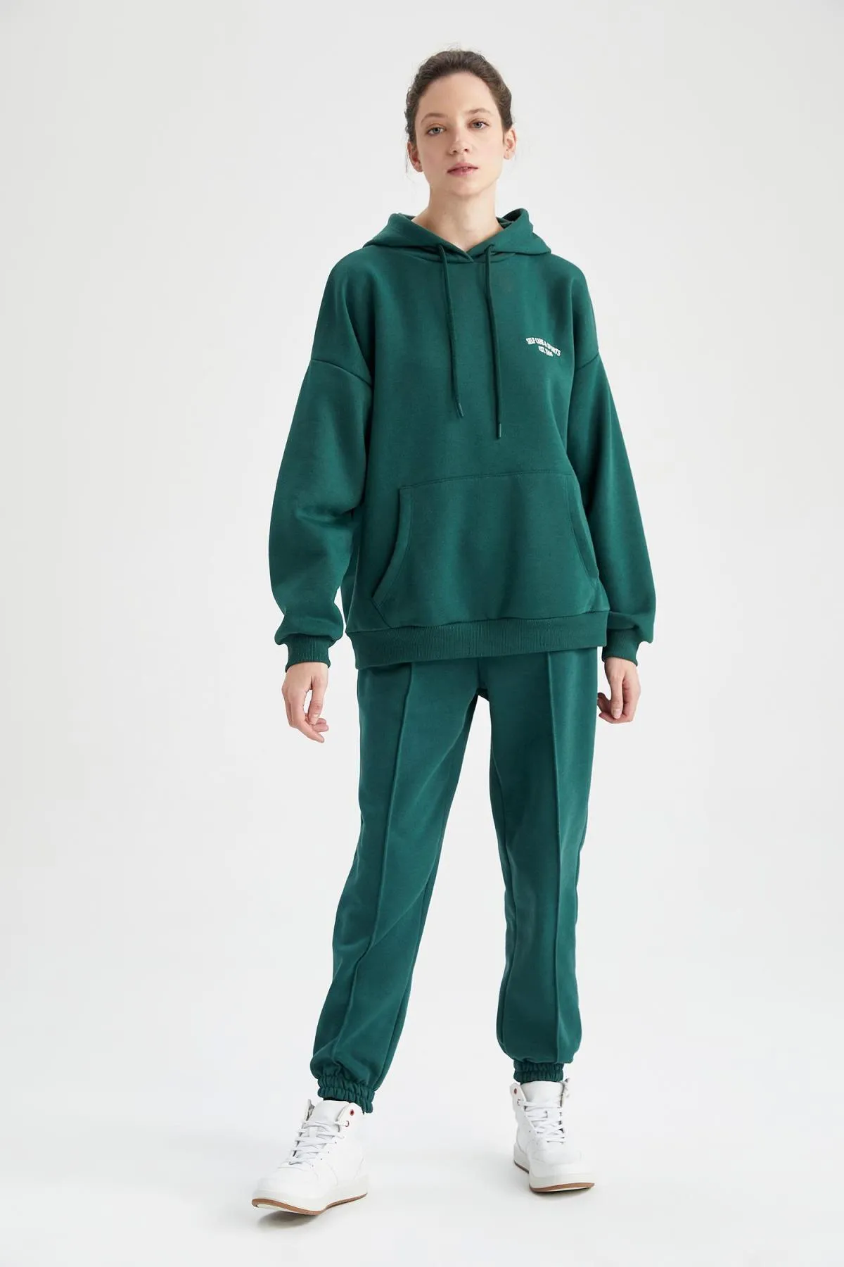 DeFacto  Weiches, flauschiges Sweatshirt mit Kapuze in Oversize-Passform