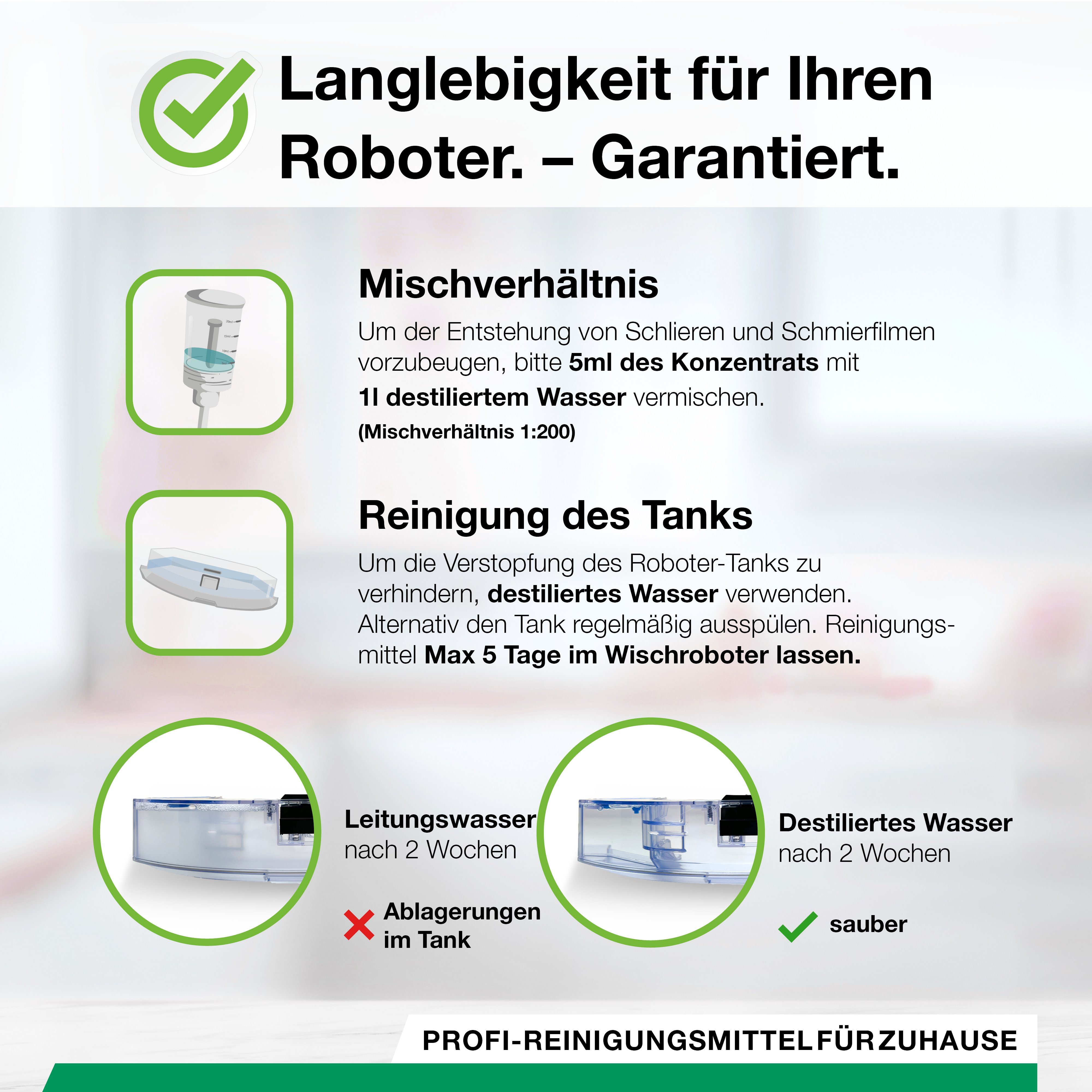 BiOHY BiOHY Bodenreiniger für Wischroboter, für alle Wisch & Saugroboter Fussbodenreiniger (1-St)