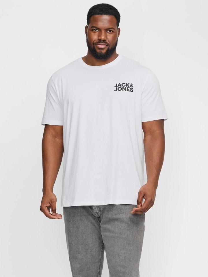 JACK & JONES PLUS T-shirt in White günstig kaufen