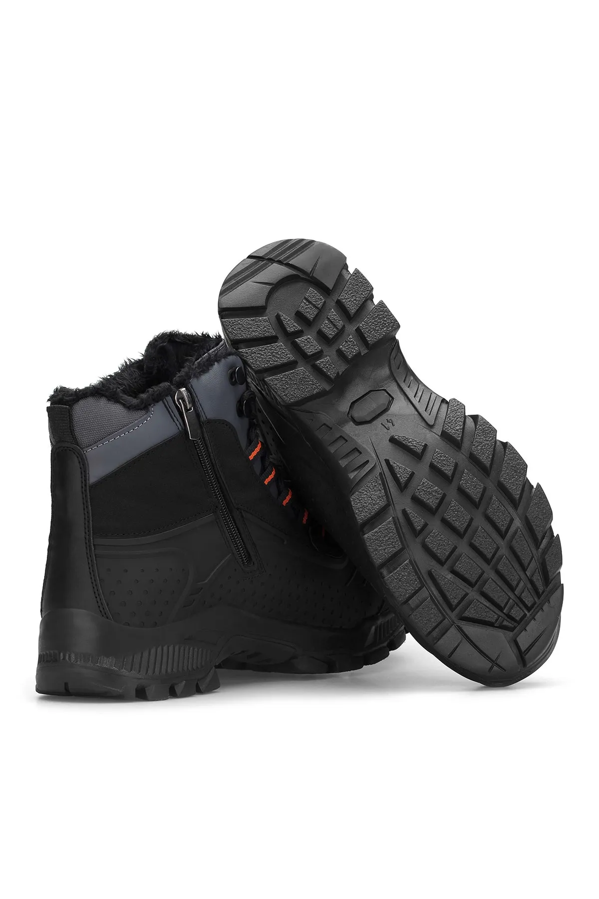 DARK SEER  Schwarz geräucherte orangefarbene Unisex-Outdoor-Trekkingstiefel