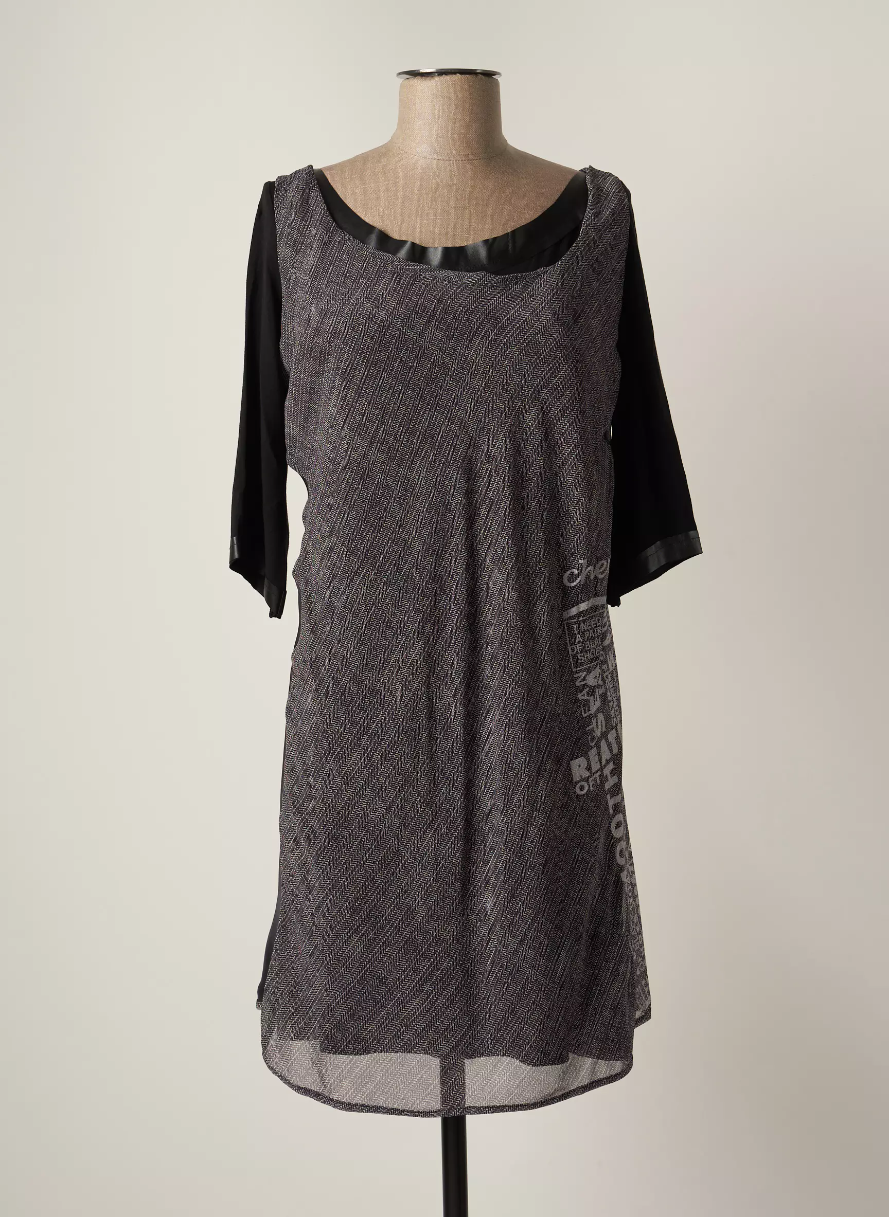 Poussiere D Etoile Robes Mi Longues Femme couleur gris