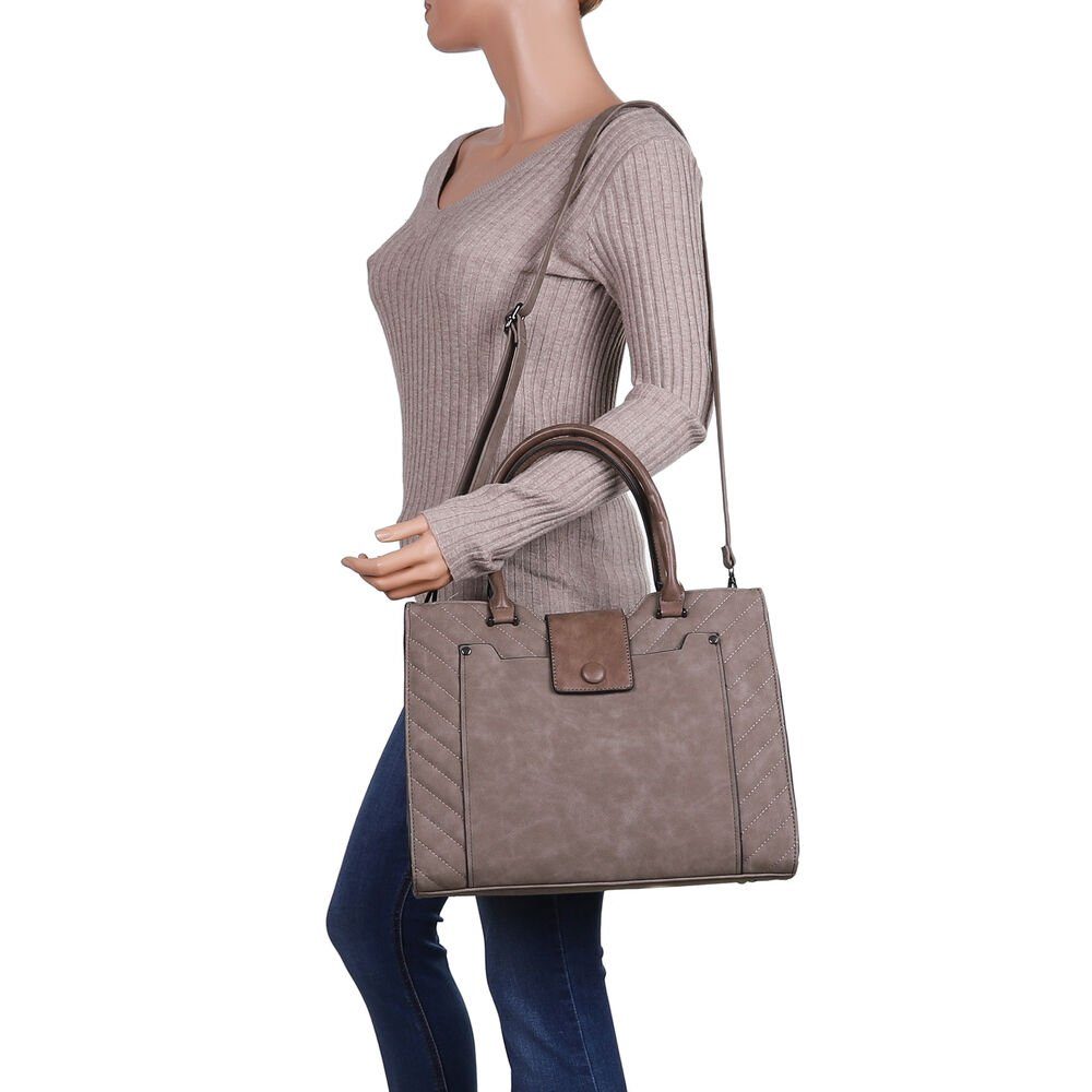 Ital-Design Schultertasche Mittelgroße, Damentasche used Optik Handtasche