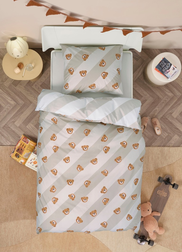 Snurk Teddy duvet cover set made of organic cotton 160 TC - includes pillowcase
