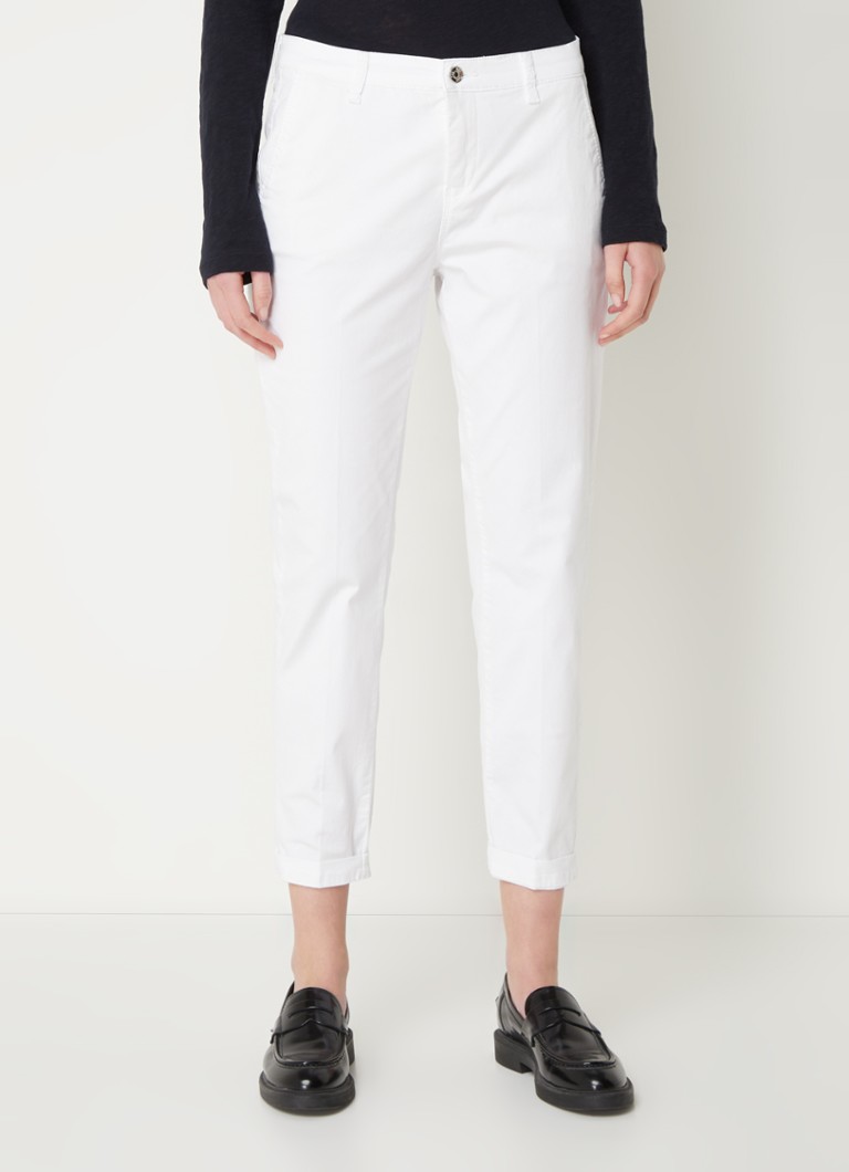 MAC Jeans Mid waist slim fit cropped chino with side pockets and stretch