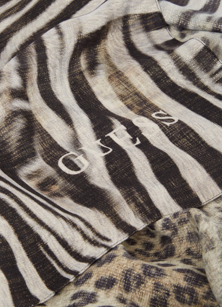 Sciarpa GUESS in lurex stampato, 115 x 115 cm