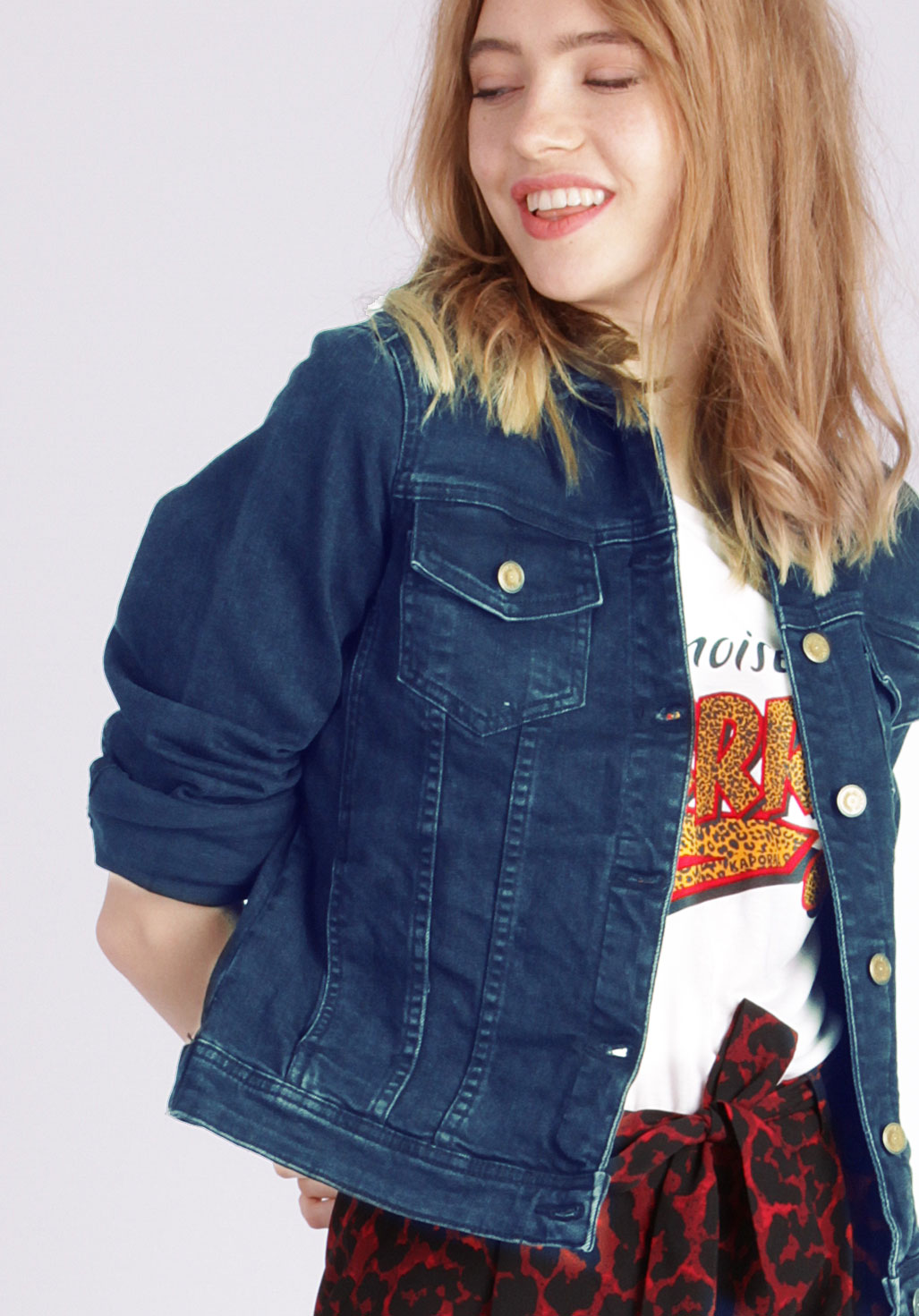 SILEN  Veste bleue en jeans