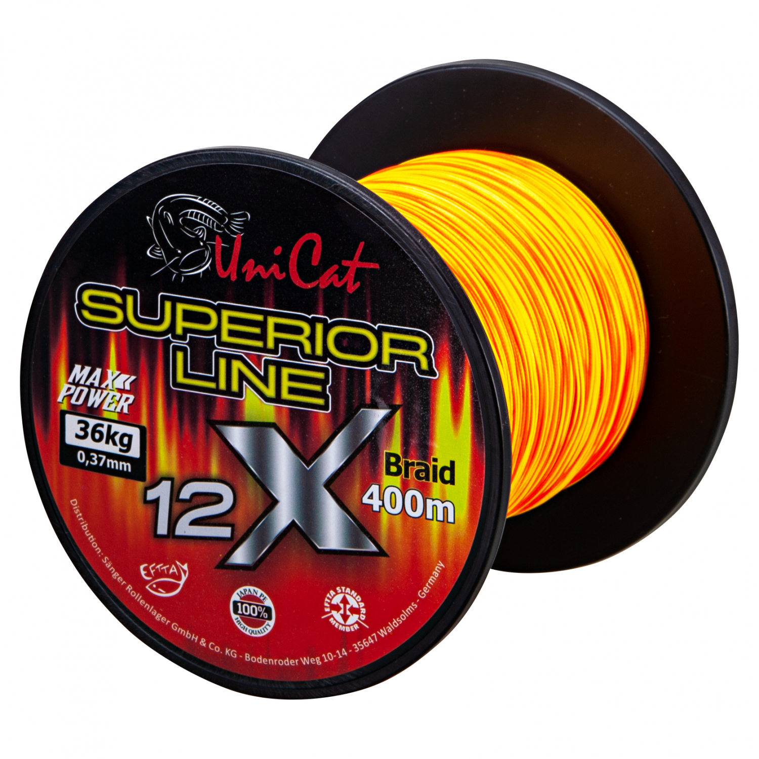 Uni Cat Wallerschnur Superior Line 12x Braid (400 m)
