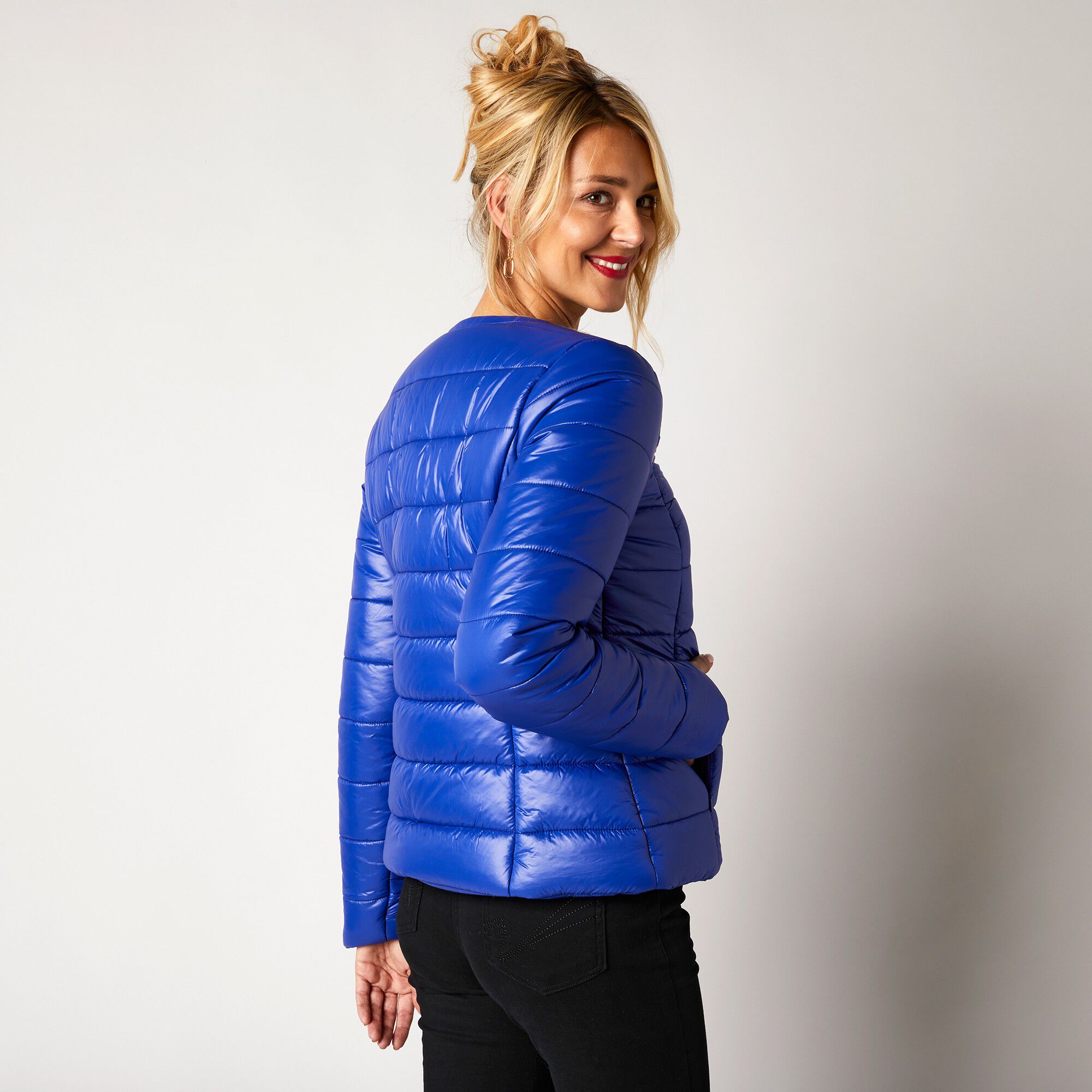 Veste doudoune col rond, déperlante