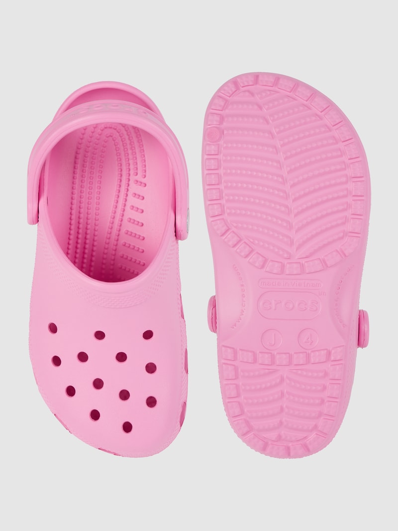Clogs mit Fesselriemen in pink