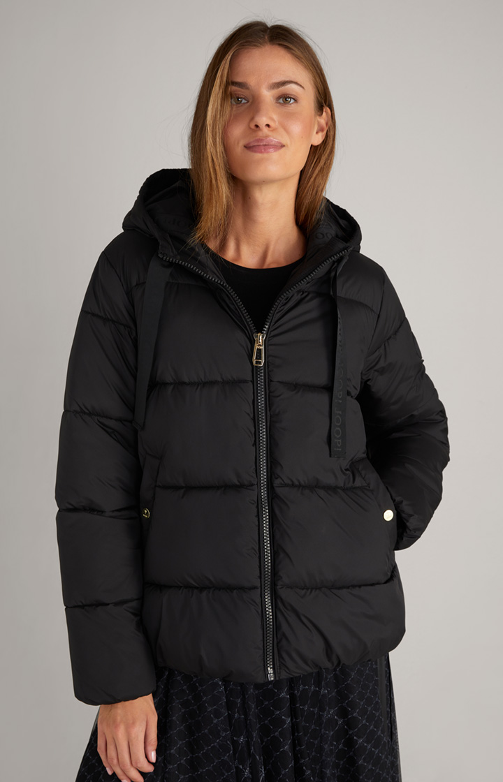 Oversized-Steppjacke in Schwarz