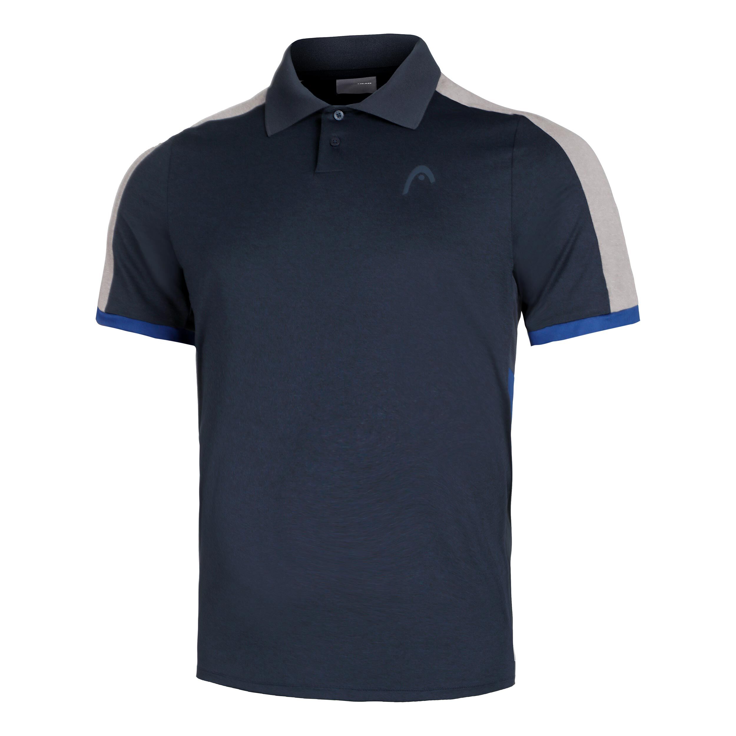 Play Tech Polo Herren - Dunkelblau, Grau