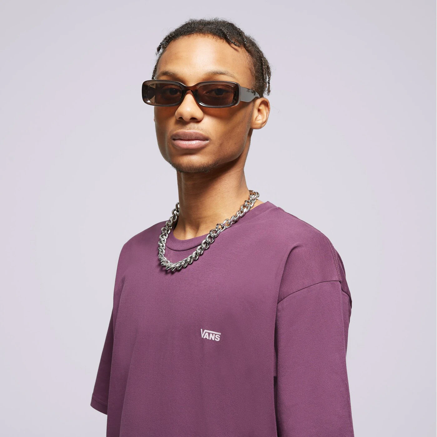 VANS T-SHIRT LEFT CHEST BLACKBERRY WINE Violet