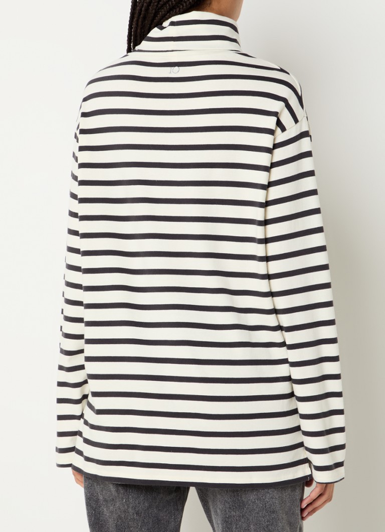 Tricou 10DAYS cu mânecă lungă și guler înalt