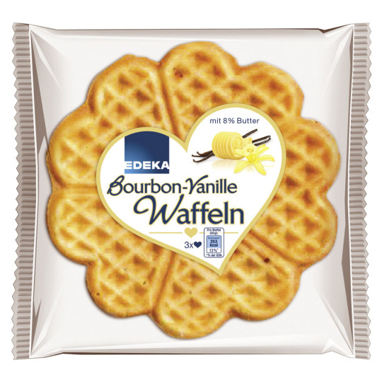 EDEKA Bourbon-Vanille Waffeln 3ST 165G