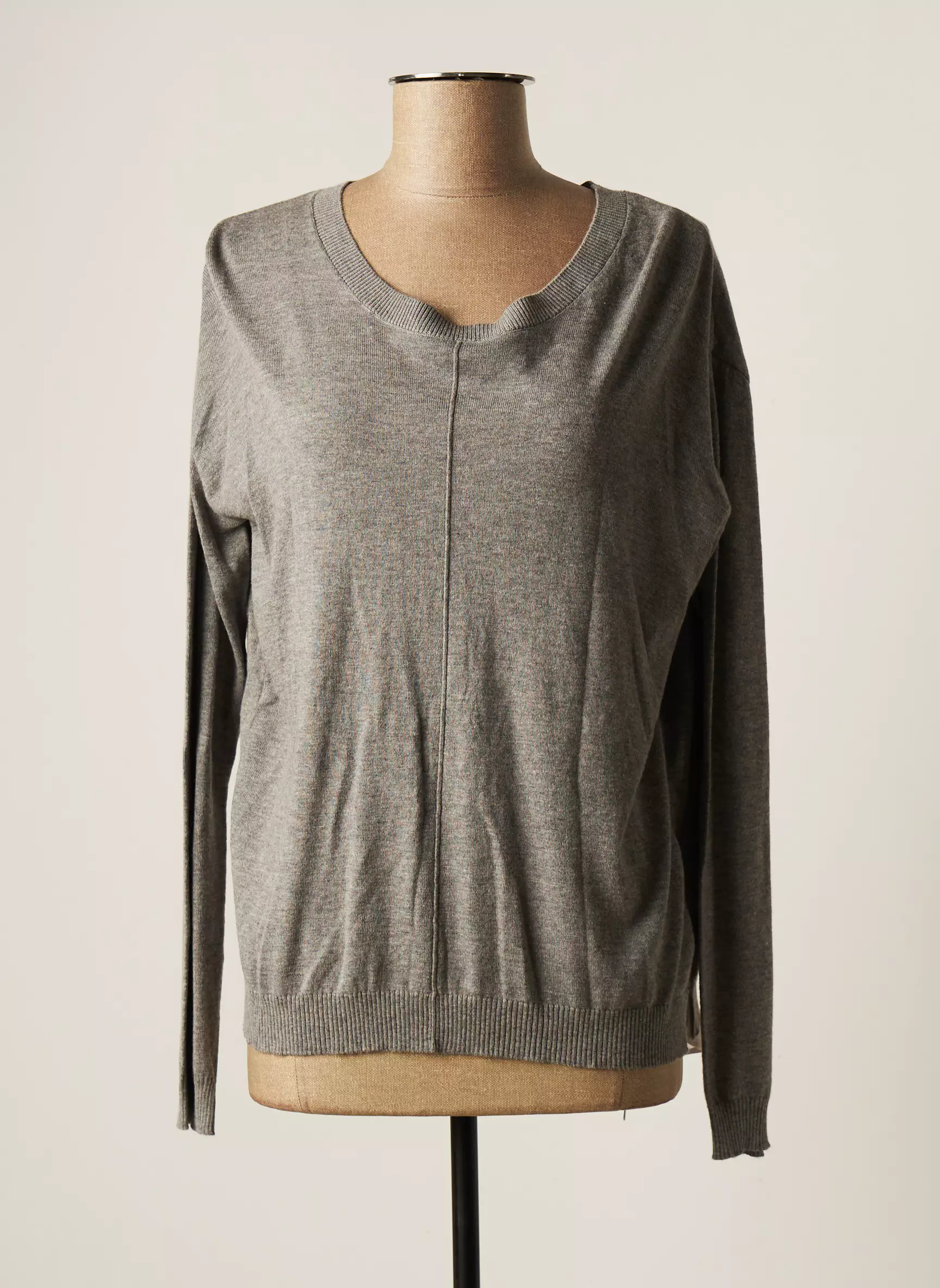 C Est Beau La Vie Pull Tuniques Femme couleur gris