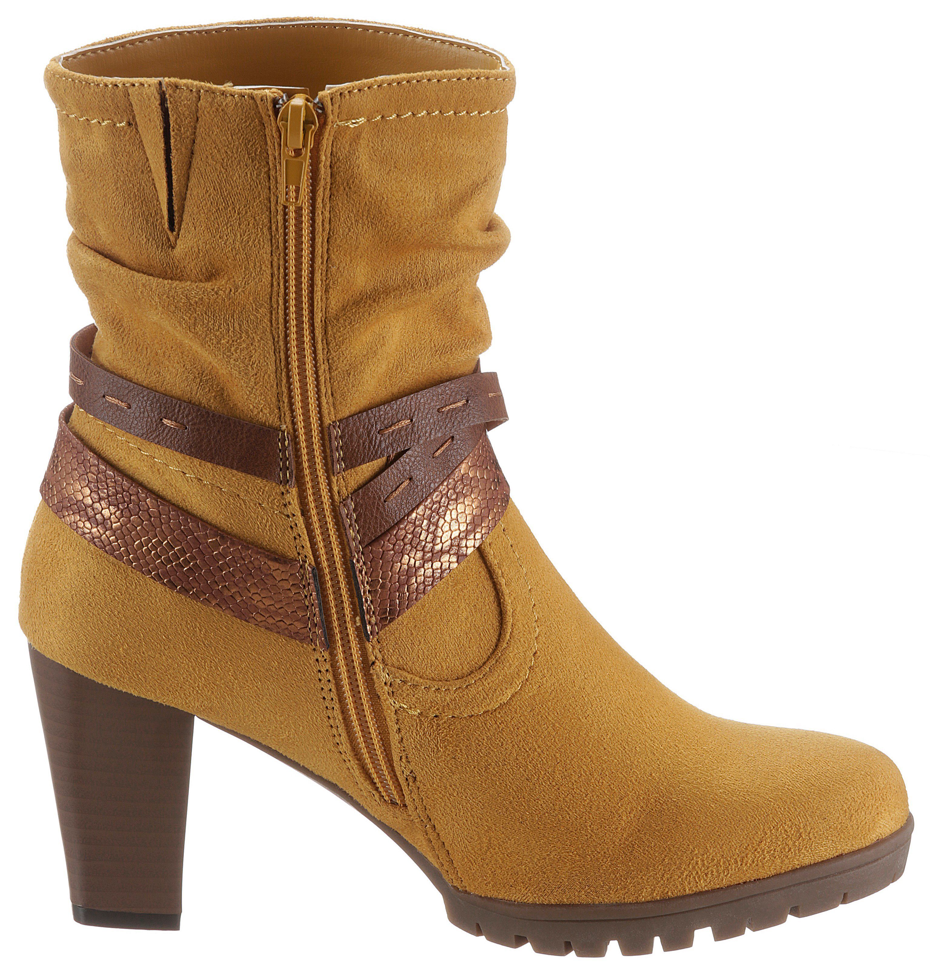 CITY WALK Stiefelette mit Zierbänder um den Schaft