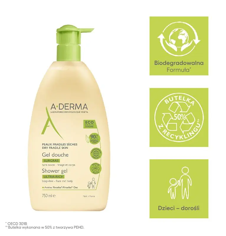A-Derma Surgas gel za tuširanje
