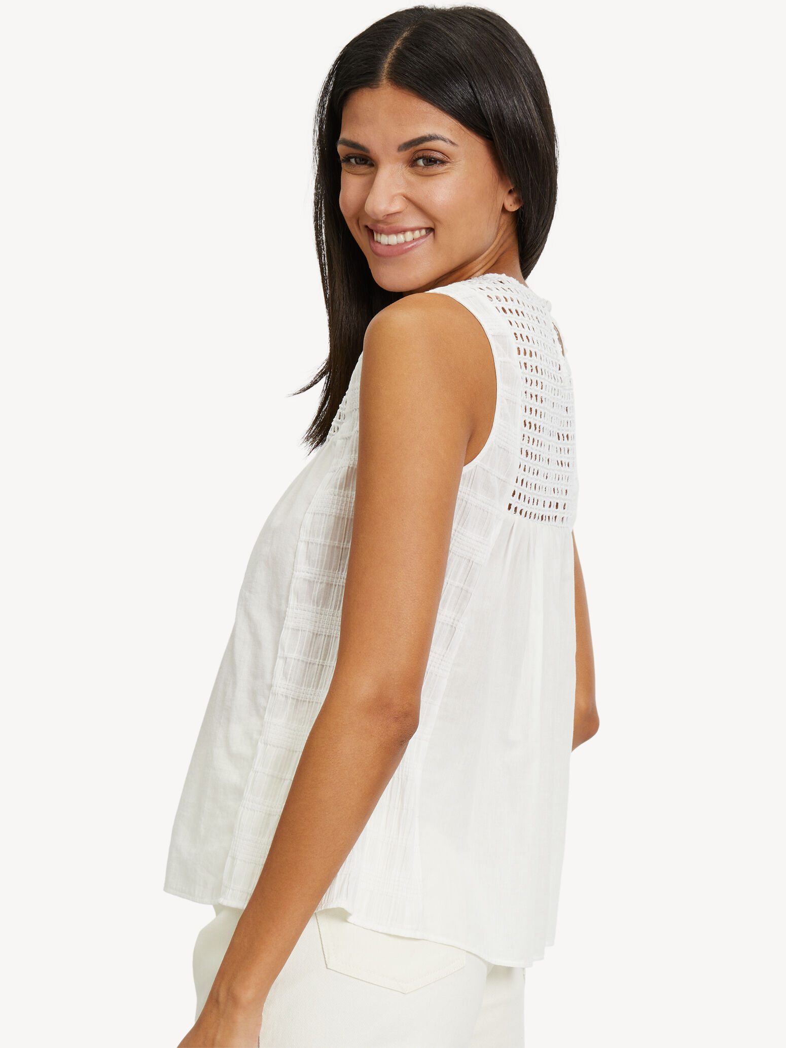 Boho Bluse - blanc