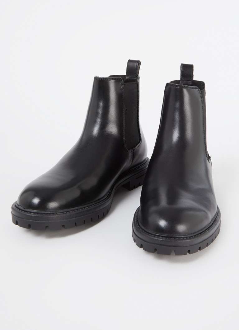 Dune London  Colson chelsea boot van leer