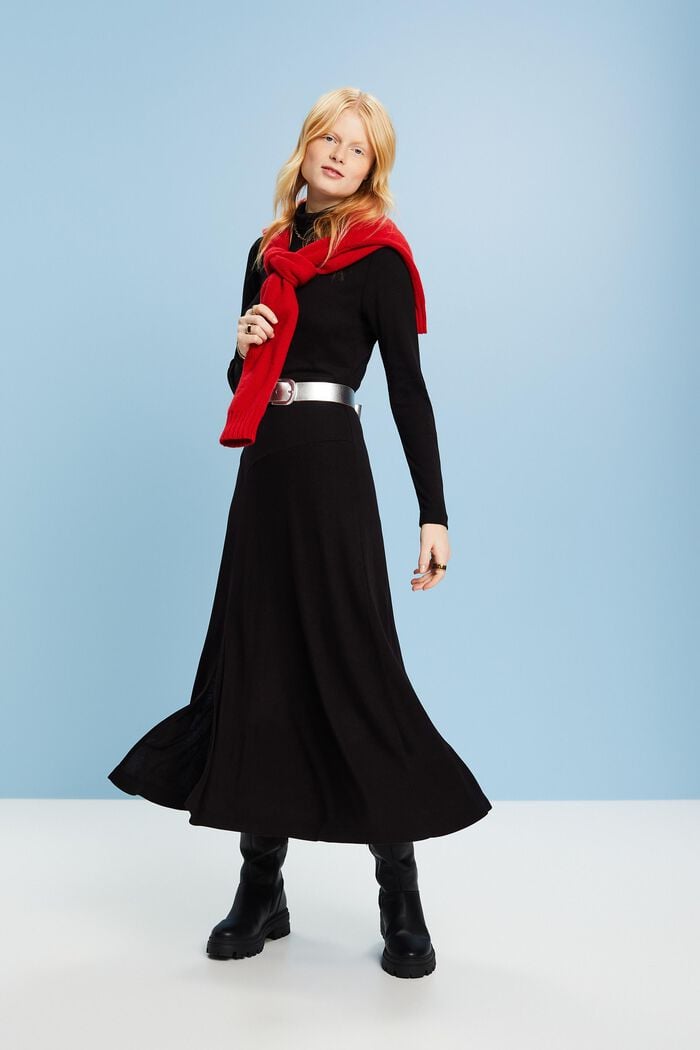 Maxikleid mit Rollkragen aus TENCEL™