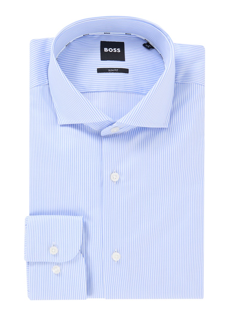 Cămașă HUGO BOSS H-Hank Slim Fit cu imprimeu și dungi