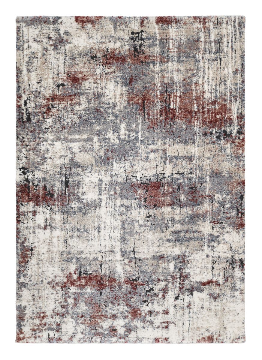 Interliving Webteppich L-8800 Creme rot 65 x 130cm