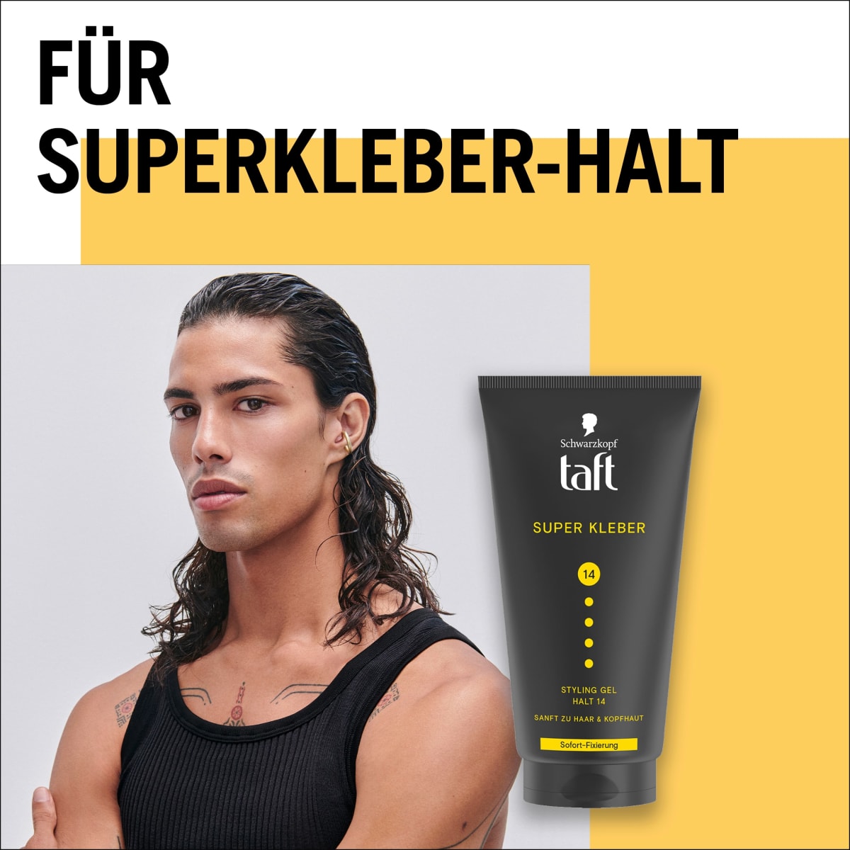 Haargel SUPER KLEBER Halt 14, 150 ml