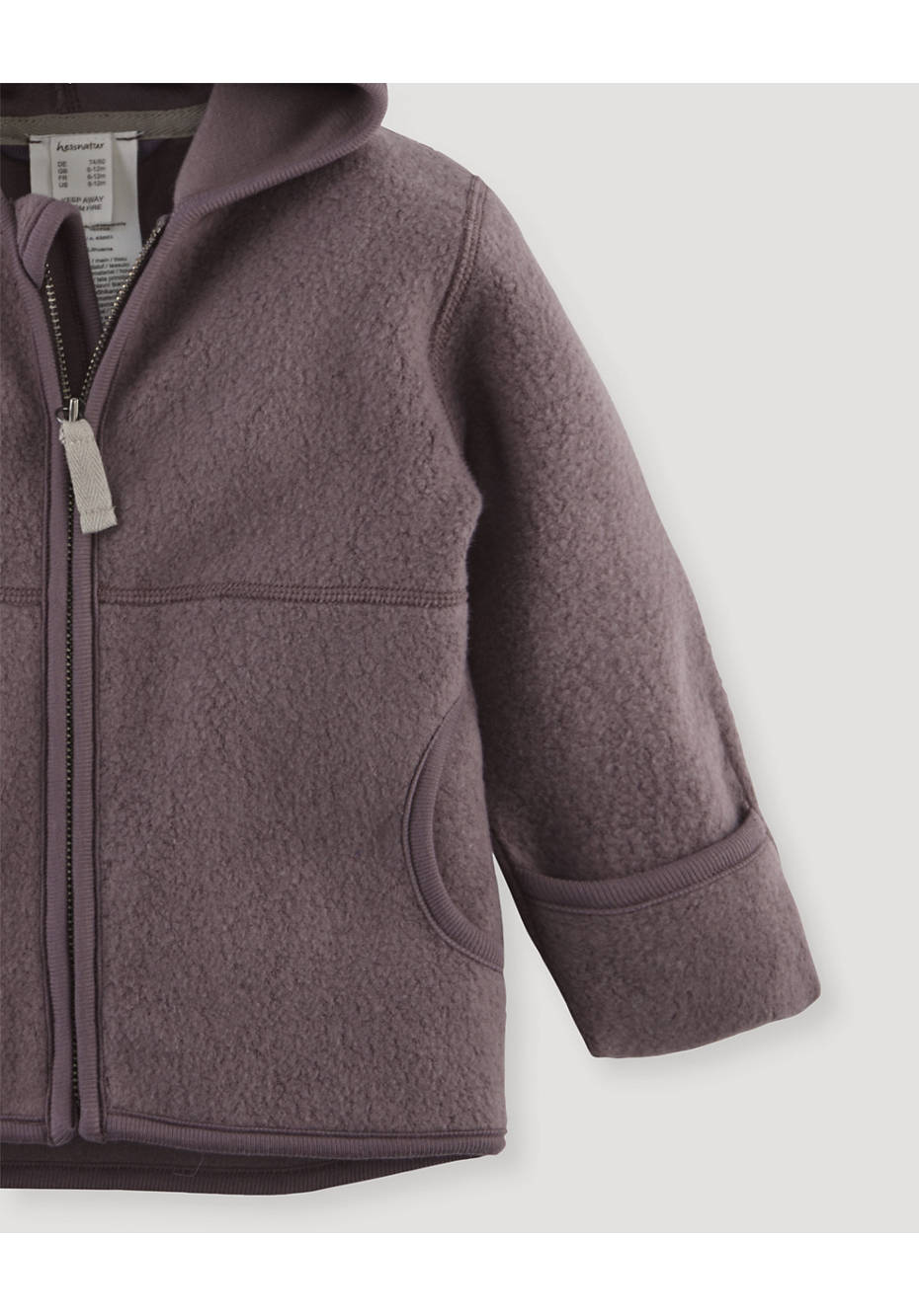 Fleece-Jacke aus reiner Bio-Baumwolle
