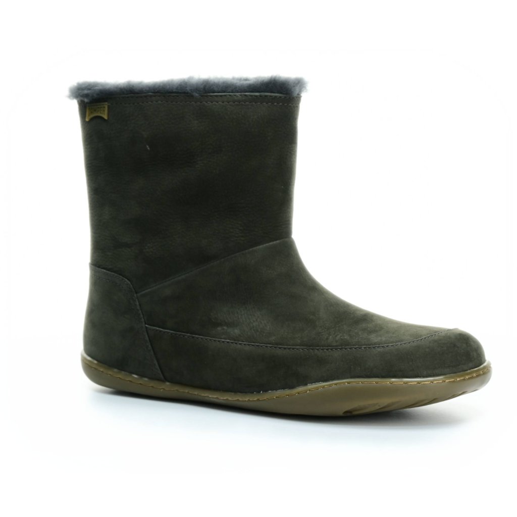 Camper Peu Cami Grey Uggy Meteor (K400598-001) dunkelgrüne  Barfuß-Halbstiefel
