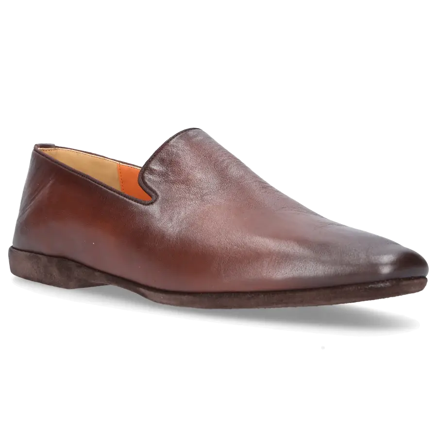 Santoni - Hausschuhe A1908 Kalbsleder - braun