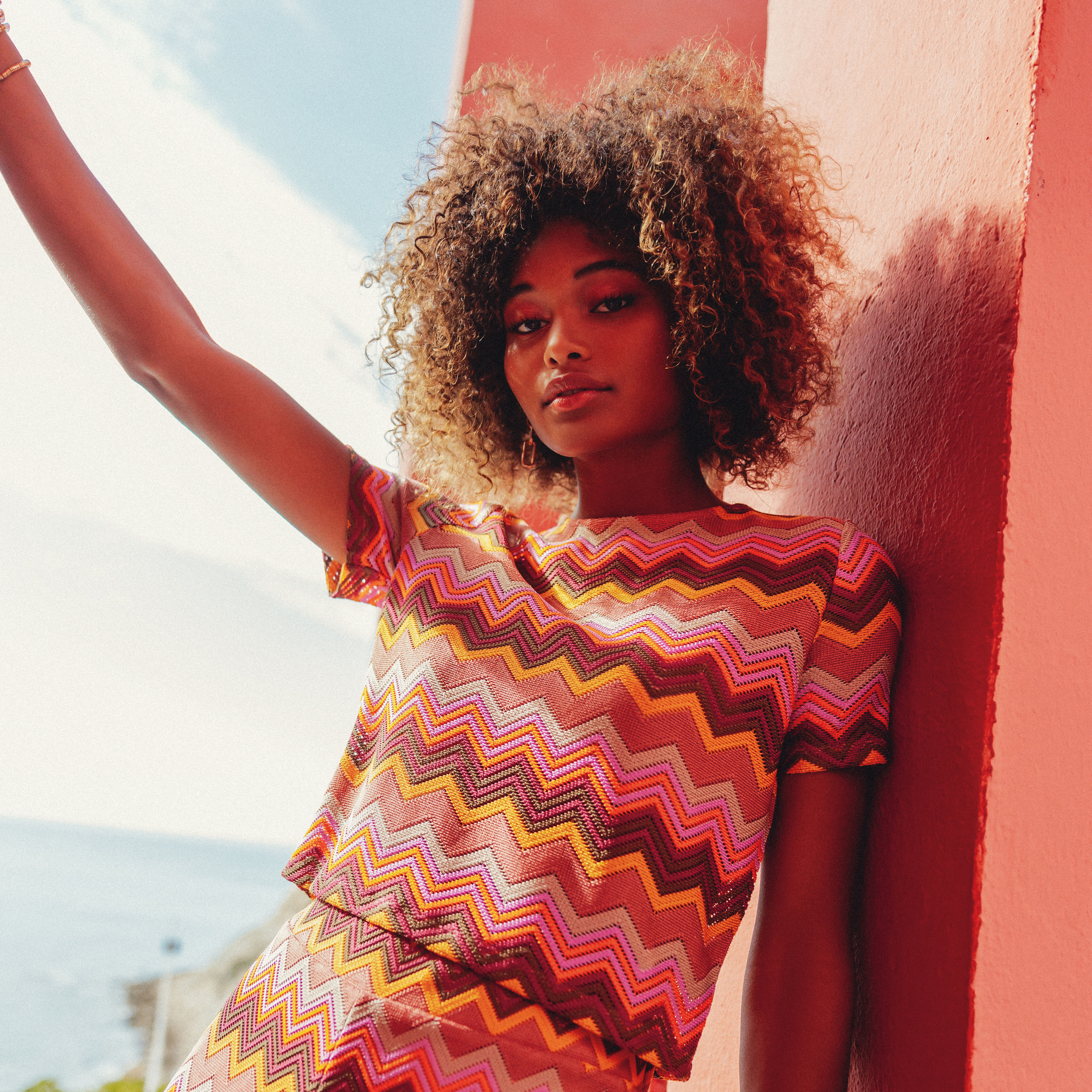 T-shirt manches courtes marron femme | Cache Cache