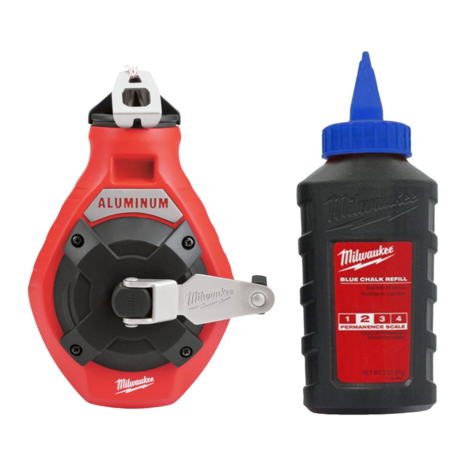 Rolă de fir cu cretă Milwaukee Accessories 4932493814, fir îngust, 30 m, inclusiv cretă albastră