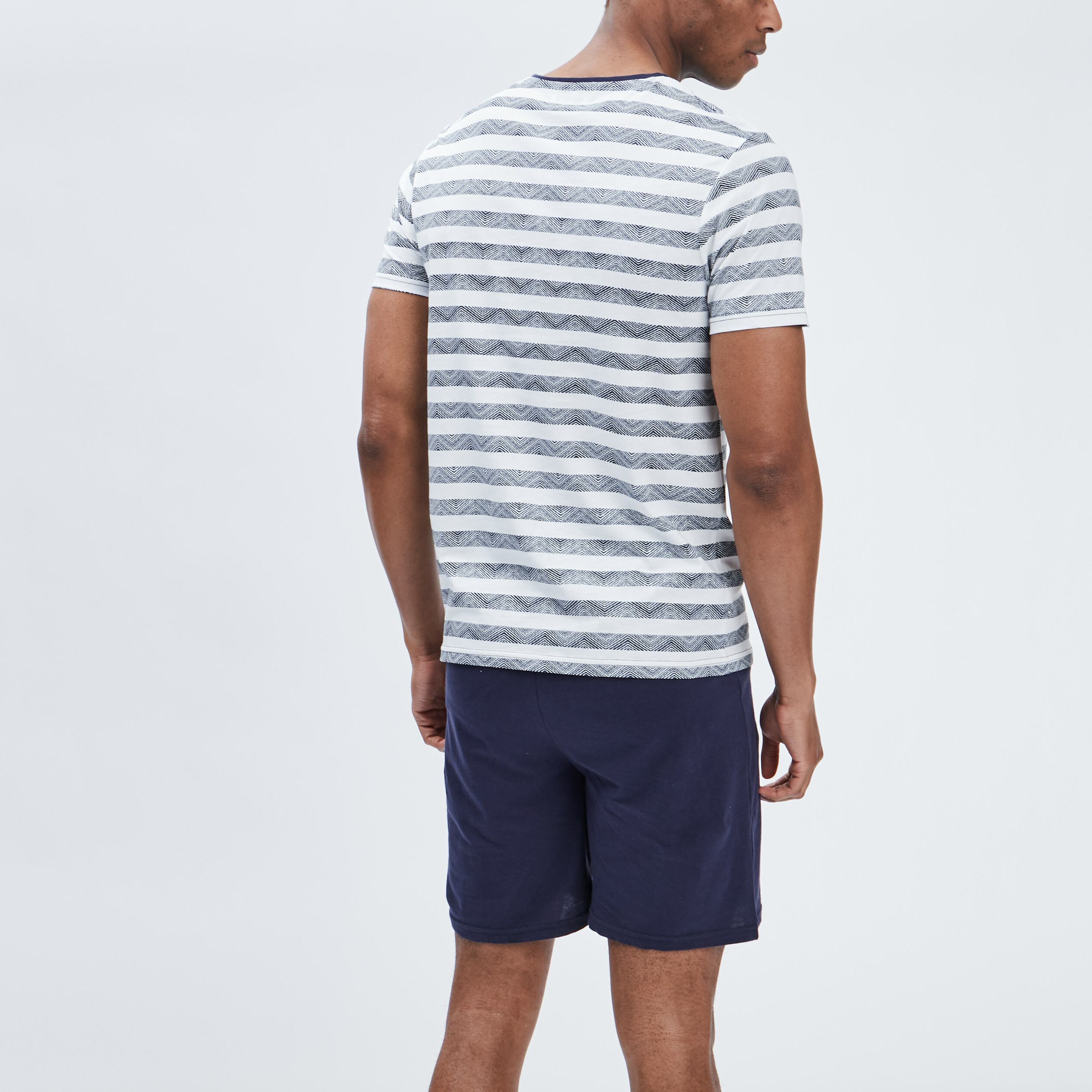 Ensemble pyjama 2 pièces blanc homme | La Halle