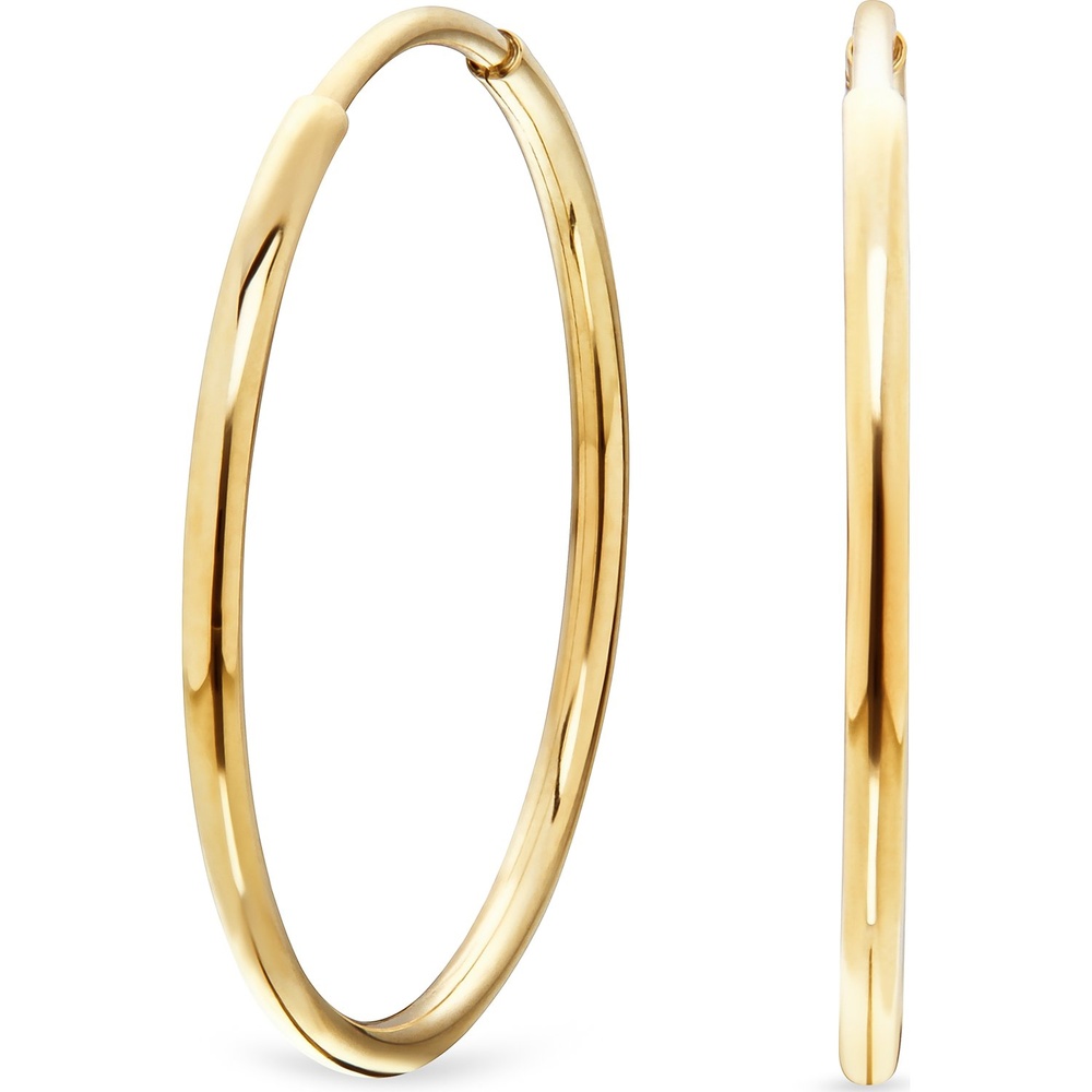 FAVS Créoles 375 Or jaune Boucles d'oreilles